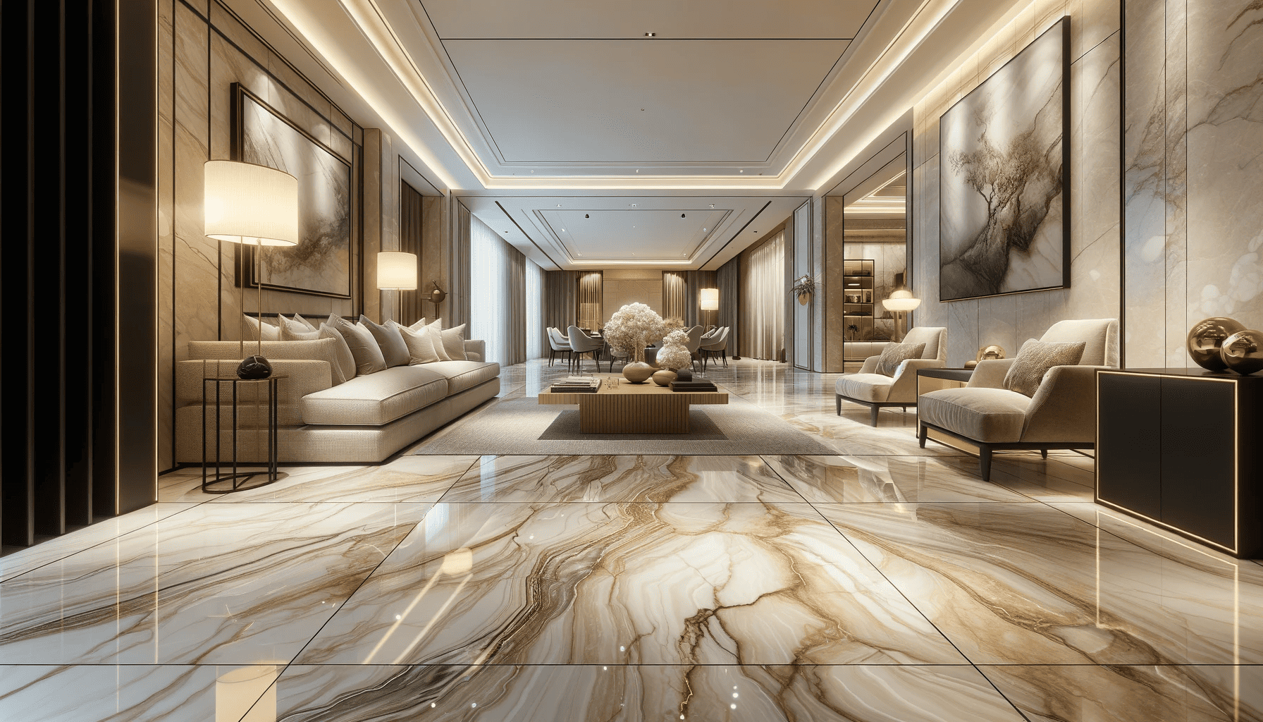 Marble Look Tile | Material Depot